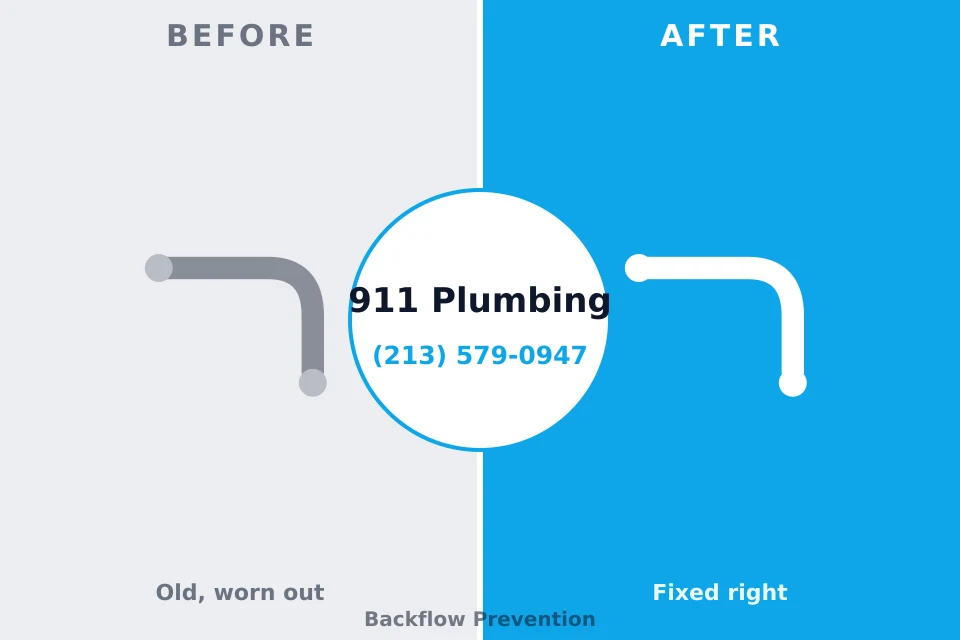 Before and after: plumbing repair Oroville, WA
